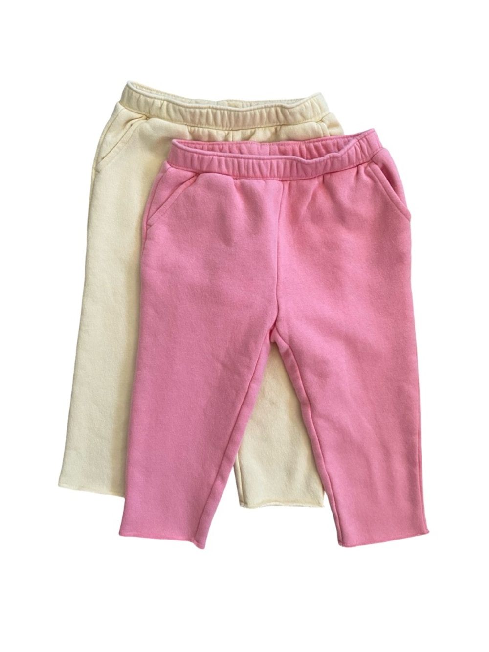 Gap Kids Pink and Yellow sweat pants - size 3T